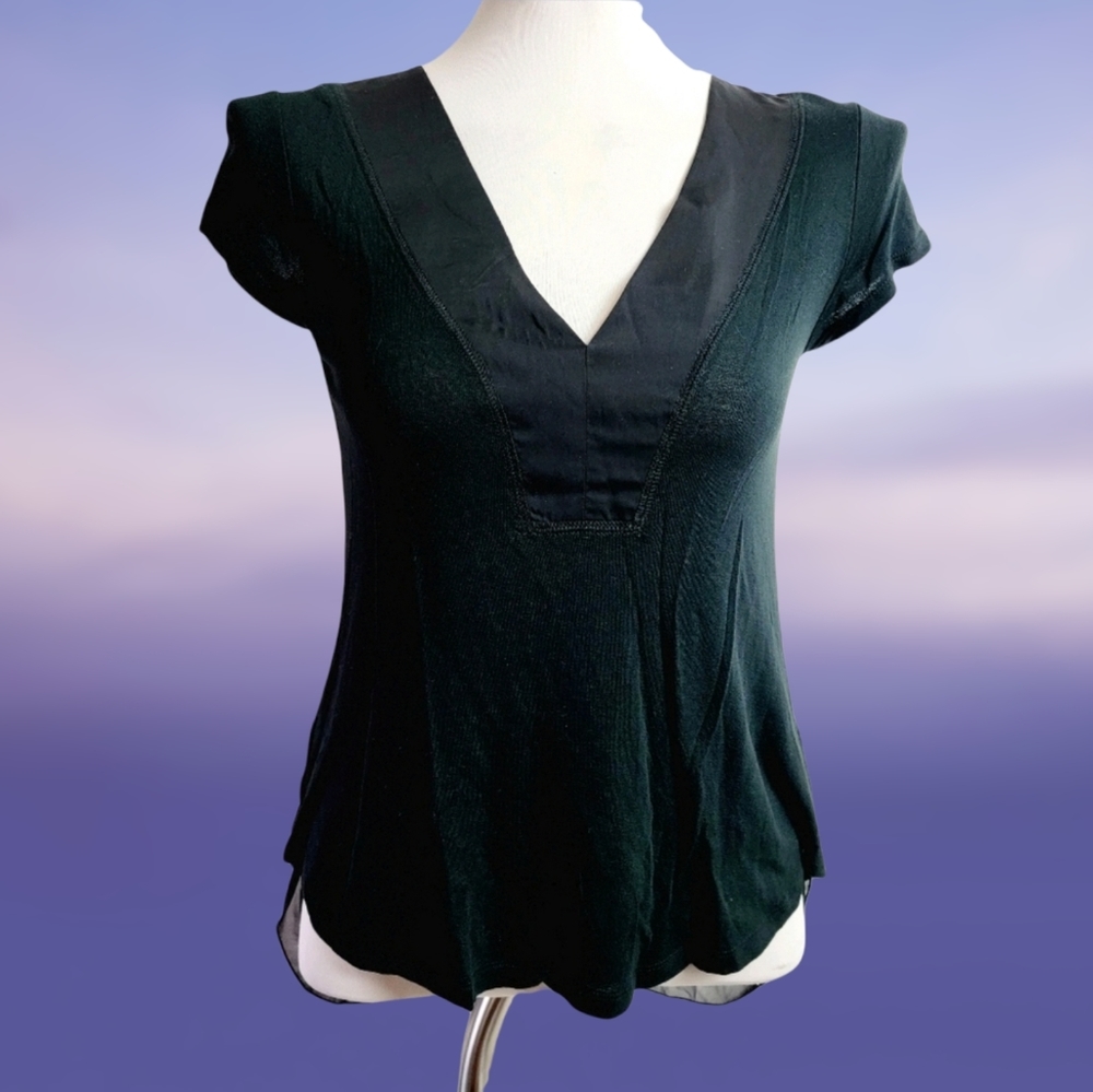 Deletta anthropologie xs black top
